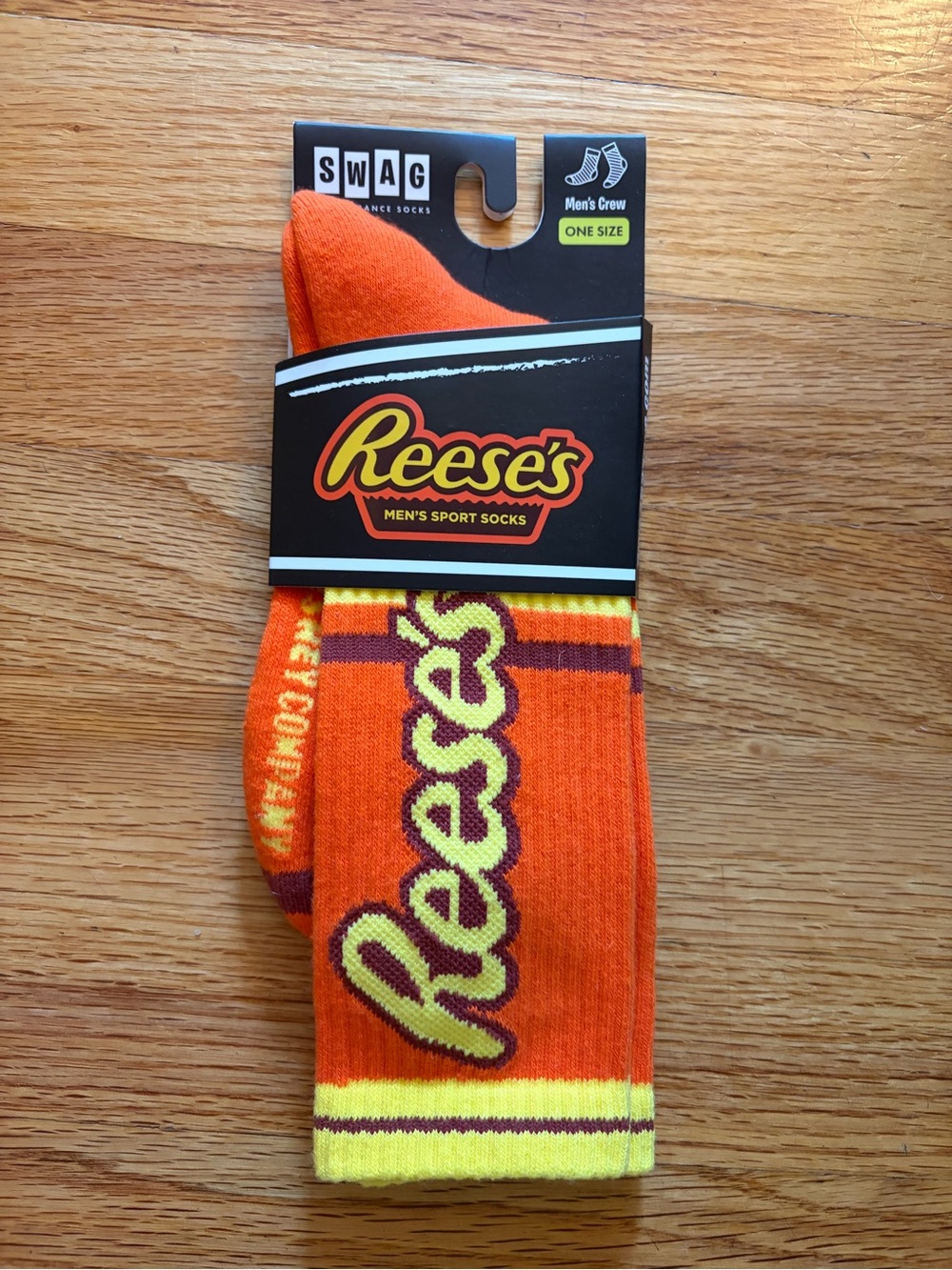 Men's Crew Socks in Orange & Yellow - Branded Sports Socks